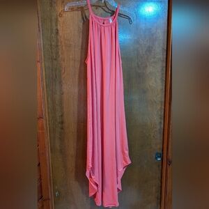 New E.C. Elegant Pink Sleeveless Dress L